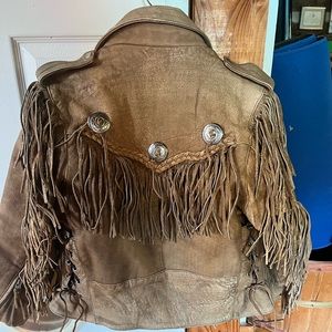 A-1 Brown Leather Motorcycle jacket